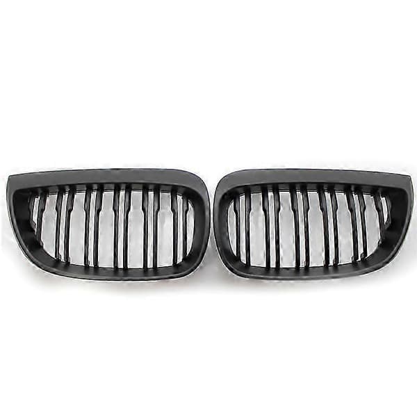For E81 E87 120d 120i 130i Bilgrill Racinggrill Glansfulle M-gitter 2004-2007 Auto ABS-grilltilbehør Matte Black