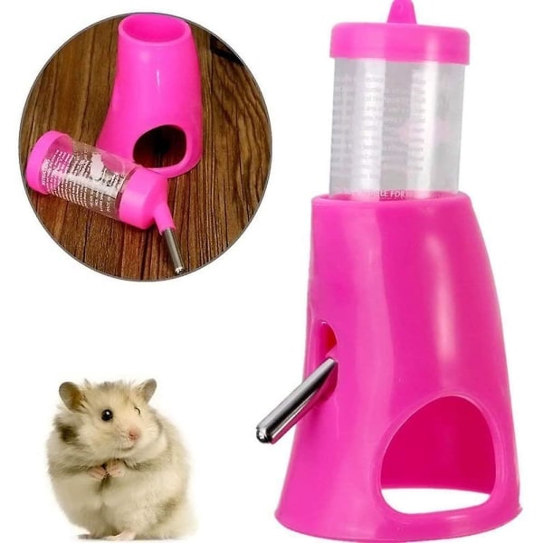 Lemmikkieläimet Hamsteri Piilota juomapullo 2in1 vesipullo Pink