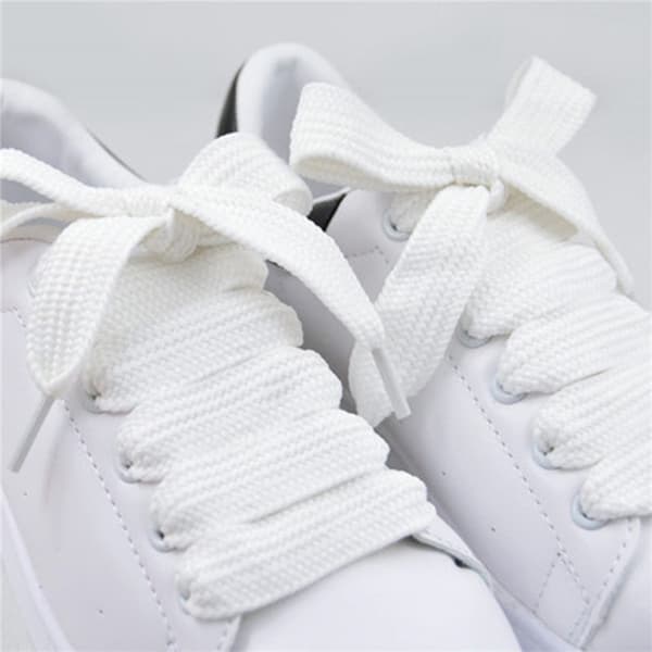 【BQ】3 Farger 1,5 cm Brede Skolisser Unisex Polyester Skolisser Doble white null