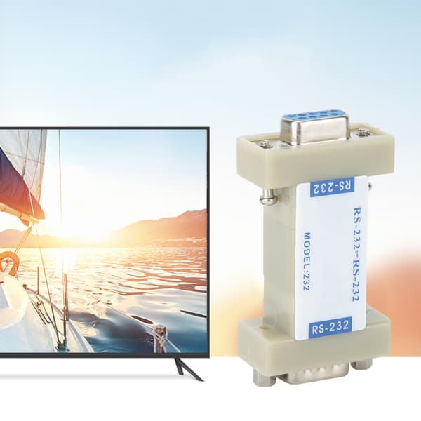 RS232 til RS232 optoelektronisk isolator med DB9-stik