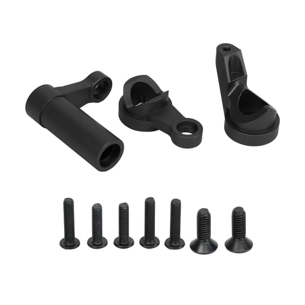 Traxxas 1 8 4WD Sledge Styredele i aluminiumslegering Opgraderingssæt Sort