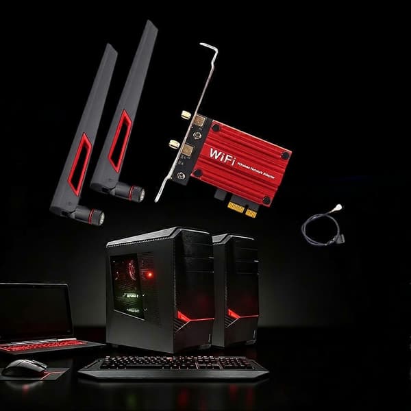 1200 Mbps Bluetooth 4.2 PCI Express Wifi-adapter 2.4G/5G Dual Band 8265AC Trådløst PCI-E-kort til stationær computer