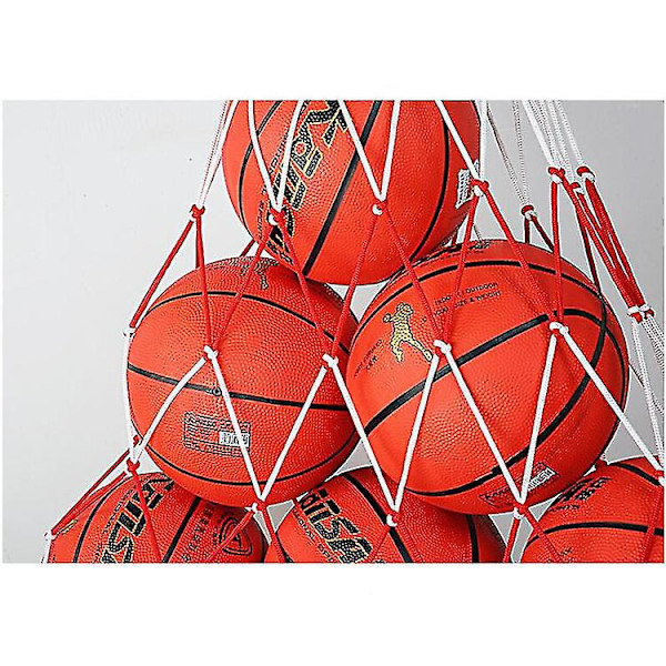 Balloppbevaringsnett, Basketball Fotball Fotball Volleyball Oppbevaringsveske med stor kapasitet, Bærbar Ball Nettveske