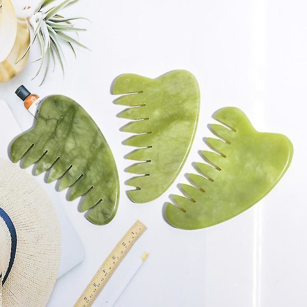 Natural Gua Sha Kit kasvoille Guasha sieni jade kivi hieronta kampatyökalut vartaloakupunktio stick Kauneus terveys guassi kaavin Package 13