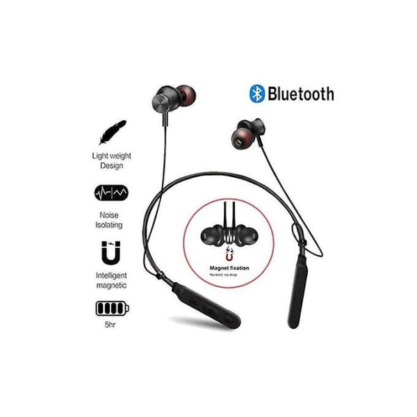 Fitness Headset Trådlösa Bluetooth Hörlurar Halsband Sport Hörlurar Till Iphone Samsung Gionee