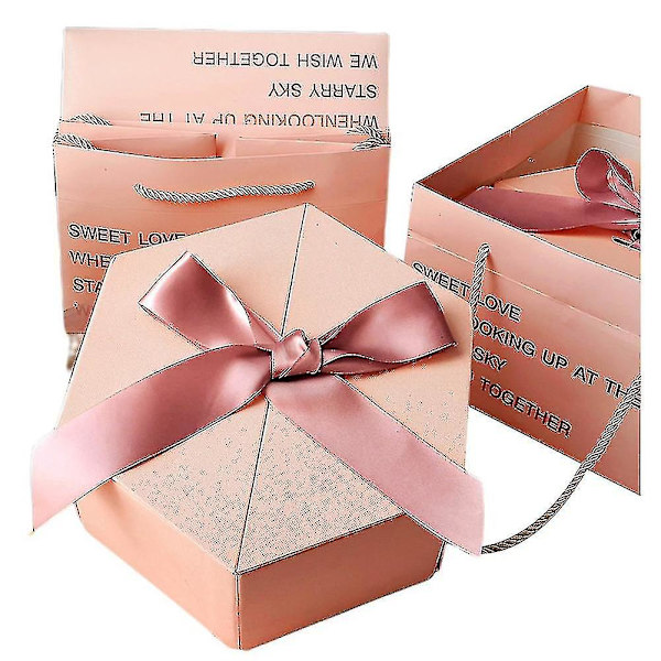 Presentförpackning Bröllopsmaterial Fest Godislåda Baby Shower Papper Chokladaskar Bronzing Packaging Boxes Green Pearl L 8.5x8.5x10cm