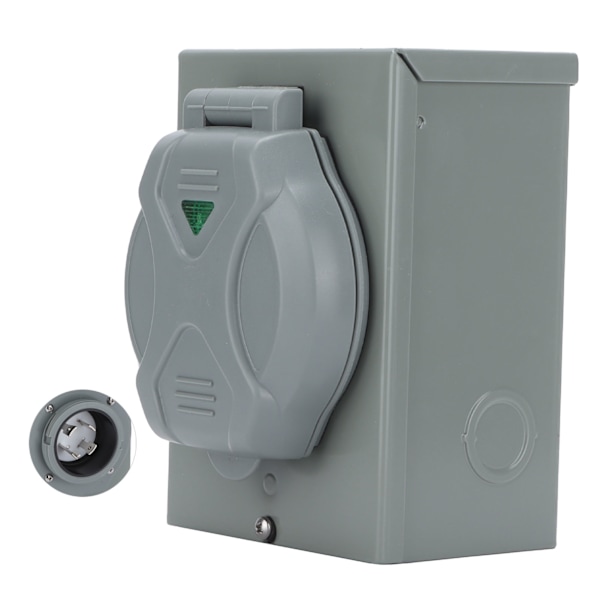 RV 30A Generator Strømindgangsboks 4-kernet Interface Vejrbestandig Anti-Rust Husbilskomponenter