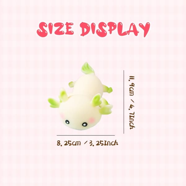 【BQ】1/4 Søde Axolotl Squishy Legetøj, Bløde og Bedårende Klemmelegetøj - Blød 1pc Random