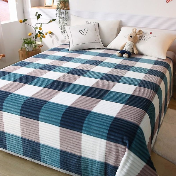 Populære japanske flanneltæpper Tykkede varme lagner Kontortæpper Sovesal Nap Tæpper Gave Engros 180*200cm smog firkantet 180*200cm smog square