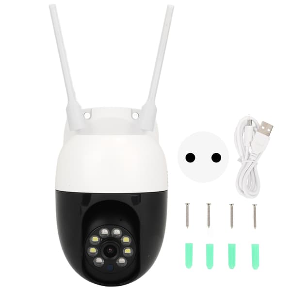 Trådløst sikkerhetskamera 1080P HD Nattsyn Bevegelsessensor 2-veis lyd WiFi Hjemmeovervåking EU-plugg 100-240V