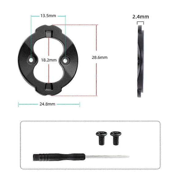 【BQ】Cykelcomputer Base Reparationssæt Aluminiumlegering cykelcomputer monteringsclips Perfekt pasform til Garmin 540/840/1050 modeller 1050