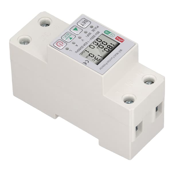 WiFi Smart Strömmätare Switch Tuya Energikretsbrytare Multifunktionsskydd Mätning AC85 300V 63A