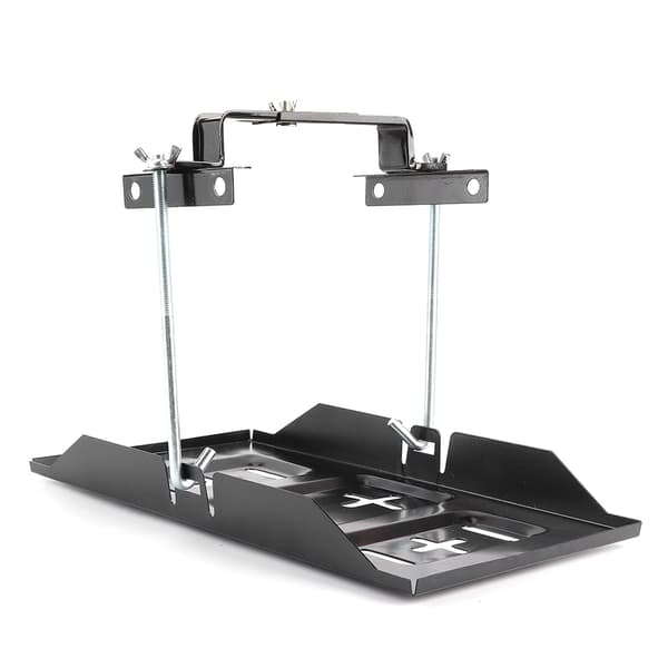 【BQ】Oppbevaring Batteriholder Brettmontering Hold nede Klemfeste Sett Biltilbehør 19CM