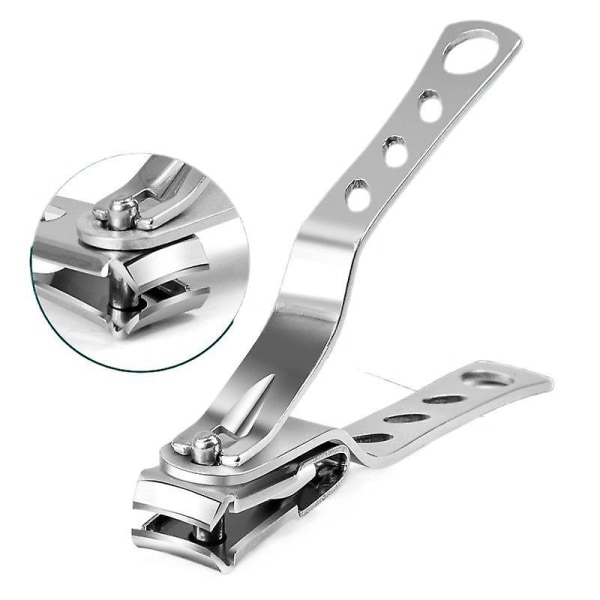 Ruostumattomasta teräksestä set kynsileikkuri, musta 18 osaa Kauneuspihdit kynsityökalut lahja Silver large