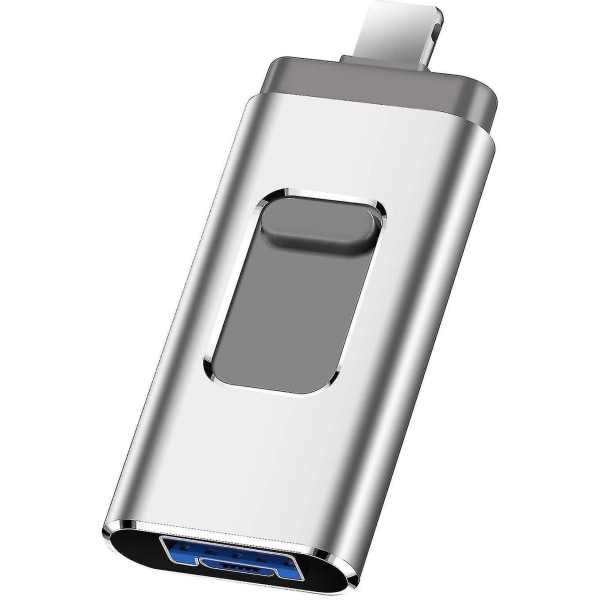 64gb Memory Stick Usb 3.0 Flash Drive. Thumb Drive (sølv)
