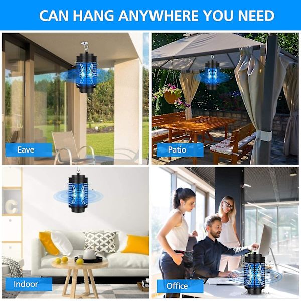 Lampa Bug Zapper Elektrisk insektsdödare Giftfri skadedjursbekämpning flugfällor