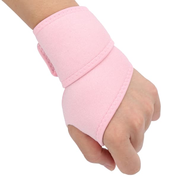 Handledsstöd Sport Elastisk Tryckband Justerbar Handledsskydd Säkerhets Skydd Rosa