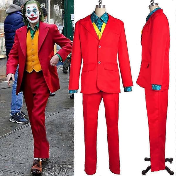 Herre Arthur Fleck Joker Udklædningskostume Sæt S