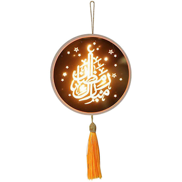 Muslimska Ramadan Eid Mubarak Lykta Festival Akryl prydnad dekoration Multicolor