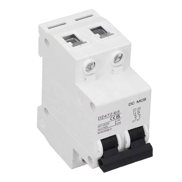 DC Strömbrytare 2P 1000V 10A Överbelastningsskydd Magnetiskt System PV