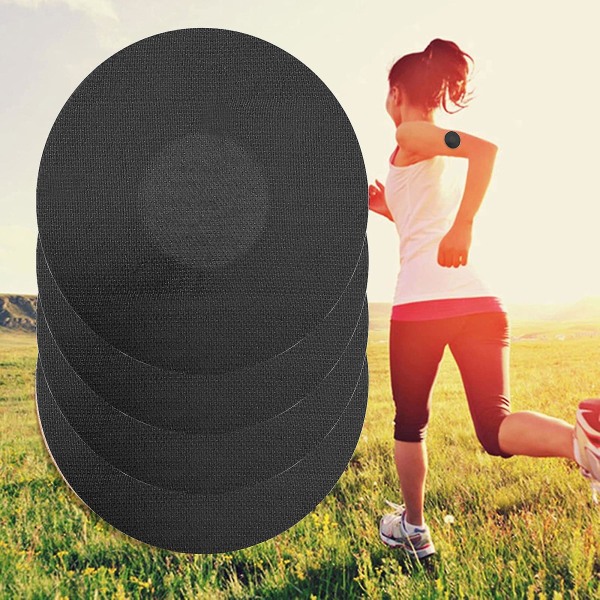 50 stk Sports Sensor Patch Protector Freestyle selvklebende lapper Vanntett sensorbeskyttelsesdeksel for dusjsvømming Black