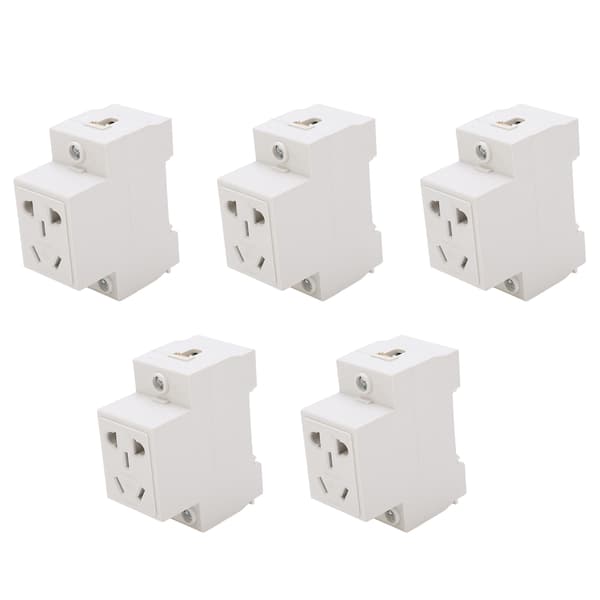 Kraftuttag 5 Hål 250V Tåligt Material Stabila Uttag Säker Robust Industriell Modulär SocketAC30‑105