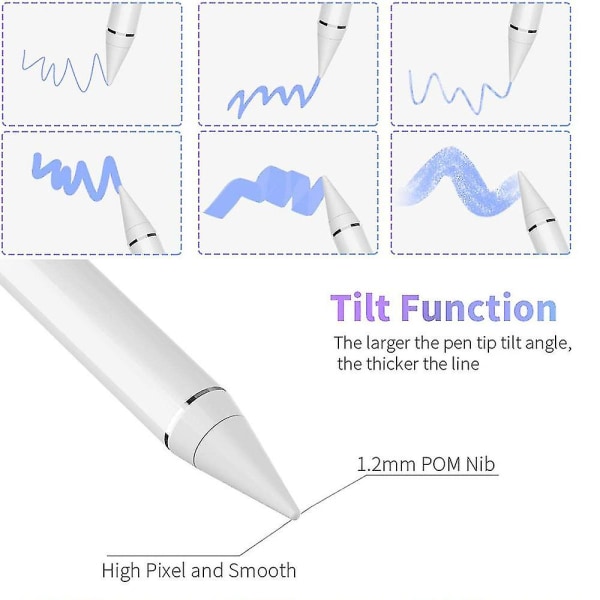 Stylus Pen 1,5 mm korkean tarkkuuden ja herkkyyden pisteen kapasitiivinen kynä