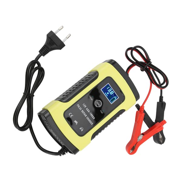 Universal 12V 6A digital bilbatterilader til motorcykelkøretøjer