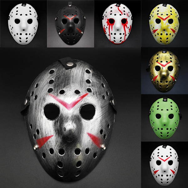 Deluxe Hockey Mask Unisex Fancy Dress Cosplay