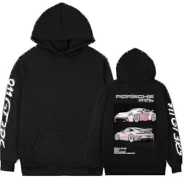 Porsche 911 Hoodie, Bil Sweatshirt Hoodie, Billelskere, Unisex Oversize Streetwear COLOR 3 M
