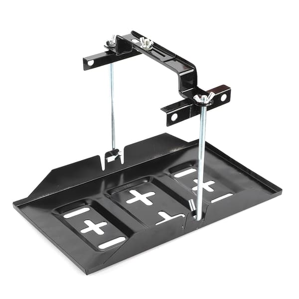 【BQ】Oppbevaring Batteriholder Brettmontering Hold nede Klemfeste Sett Biltilbehør 19CM