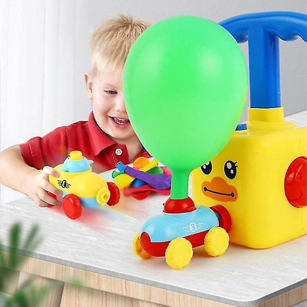 Hhcx-power Balloon Car Toy Inertial Power Balloon Education Science Puzzle Fun Toys For Children Christmas Gift Top version