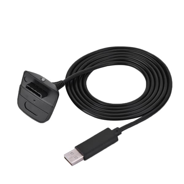 Hurtigladekabel til Xbox 360 trådløs controller (sort)
