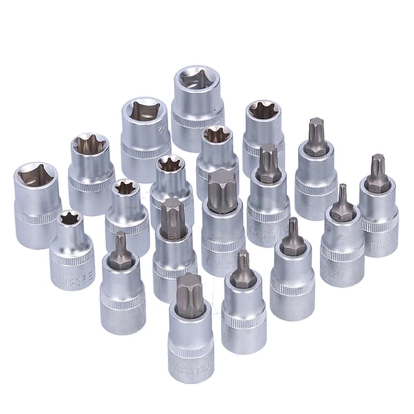 19st Pentalobe Star Bits Sockets Kit Hane Hona E Sockets 1/2in Drive T20-T70 / E10-E24 Tool