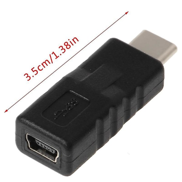 Type C Han til Mini Usb Hun Konverter Adapter Til Samsung S8 Note8 Xiaomi5 6