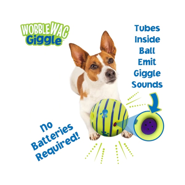 Fnisebold Interaktiv Hundebold Wobble Wag Giggle Ball Sjov Fniselyde Bold