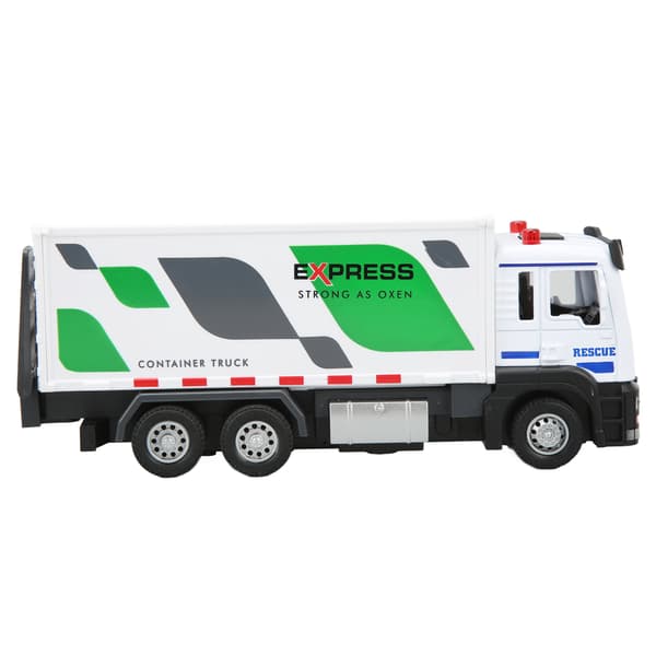 1:32 Legering Container Lastbil Legetøjsmodel Simulation Lyd Lys Container Lastbil Legetøj Semi Trailer Køretøjer Legetøj med Batteri