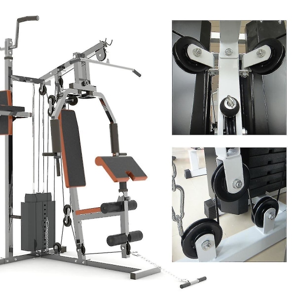 Remskive Hjul Universal Slidfast Abration Leje Remskive Hjul Styrehjul Gym Fitness Udstyr Del (sort)