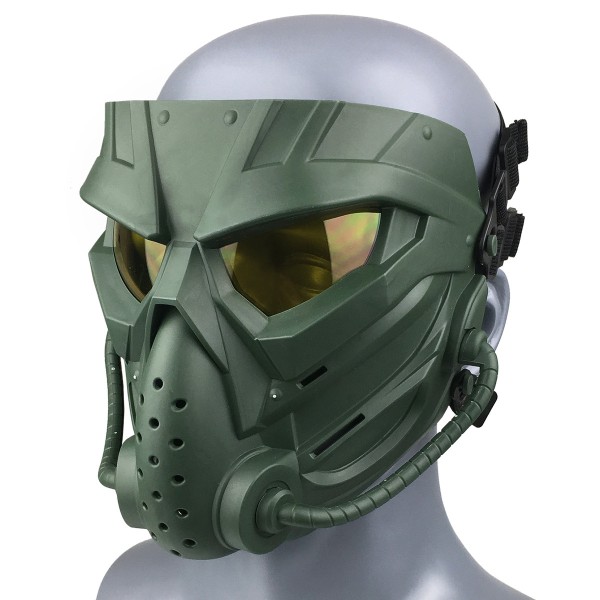 Halloween Airsoft Mask Full Face med ögonskydd kollision