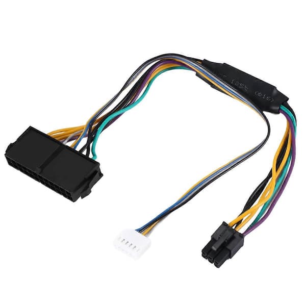 【BQ】ATX Hoved 24Pin Hun til 6Pin Han 6Pin PCI-E PSU Strømadapter