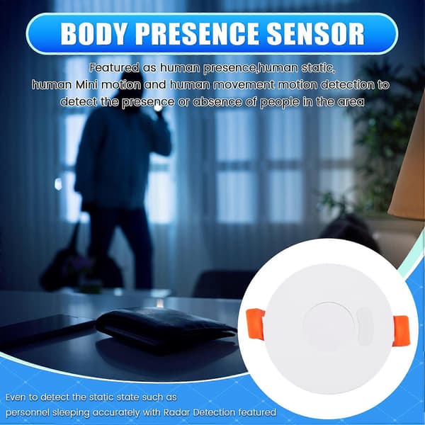 Zigbee MmWave Närvarodetektor 220V/110V Radar Rörelsesensor 24G Relä Lux Ljus/Avståndsdetektor As Shown