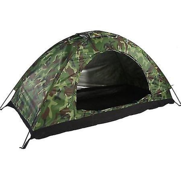 Camping popup-tält, vattentätt enpersonstält utomhus för campingvandring