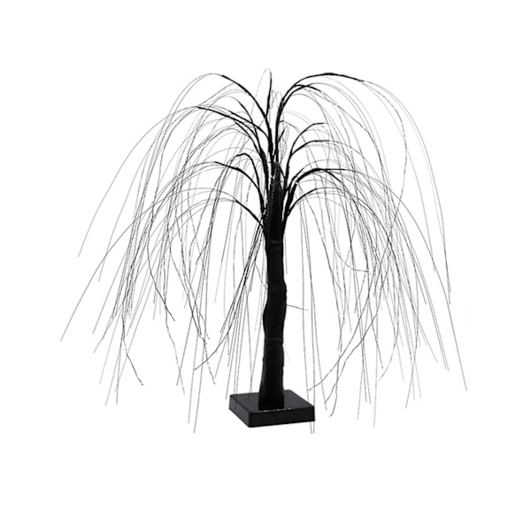 192-LED Bordsskiva Christmas Weeping Willow Tree String Lights-Svart