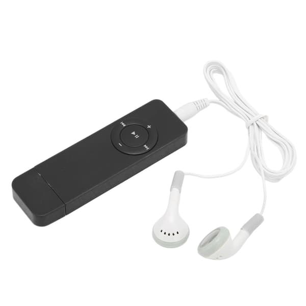 Mini MP3-afspiller - tabfrit lyd, op til 64 GB, perfekt til studerende, løb og rejser - sort