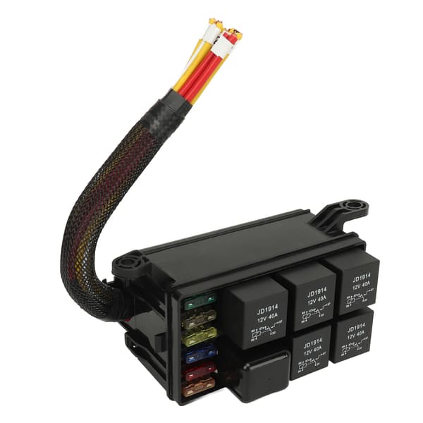 Pre-wired säkringsreläblock för bil lastbil marinbåt - 6-vägs DC12V