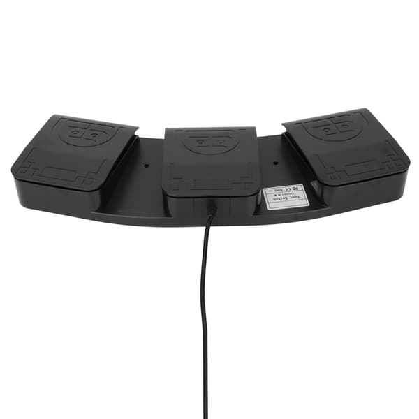USB Fodpedal Triple Taster MIDI Controller Mekanisk Kontakt Programmerbart Computertastatur til Spil
