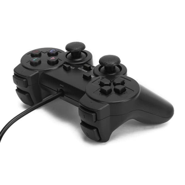 Retro USB Kablet Spillkontroller 1,5 meter Kabel for PS2 Svart