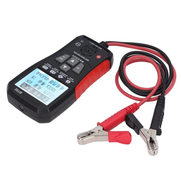 Bilbatteritester 12V 24V Auto Analyzer Hurtigtest Bagbelyst Display Lommelygtebelysning