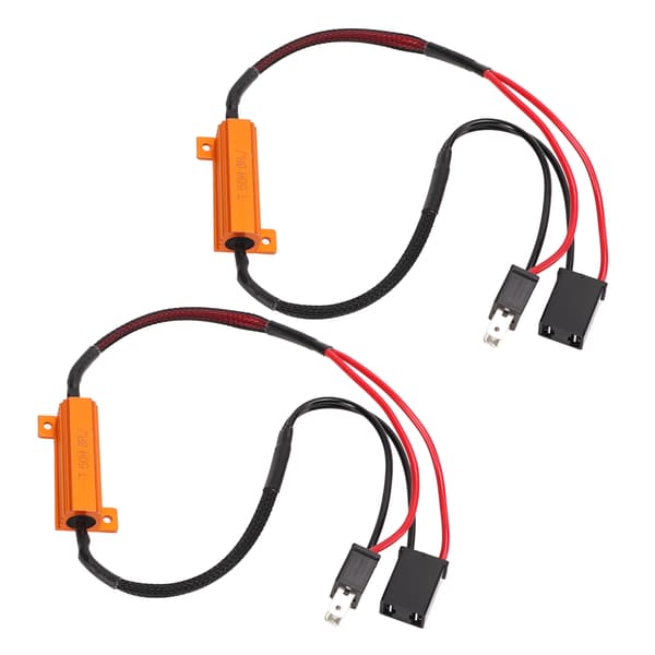 LED Decoder H7 Aluminium Hus Enkelt Modstandstråd LED Forlygte Fejl Decoder