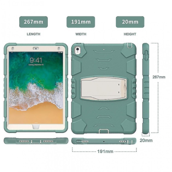 Ant Tpu + case med Kickd Emerald For Pro 10,5 tum (2017)